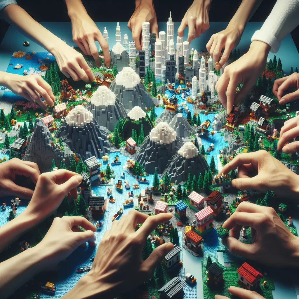 The Art of Building Miniature Lego Landscapes